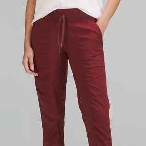 LULULEMON Dance Studio High Rise Jogger Pant LIKE NEW! Red Merlot